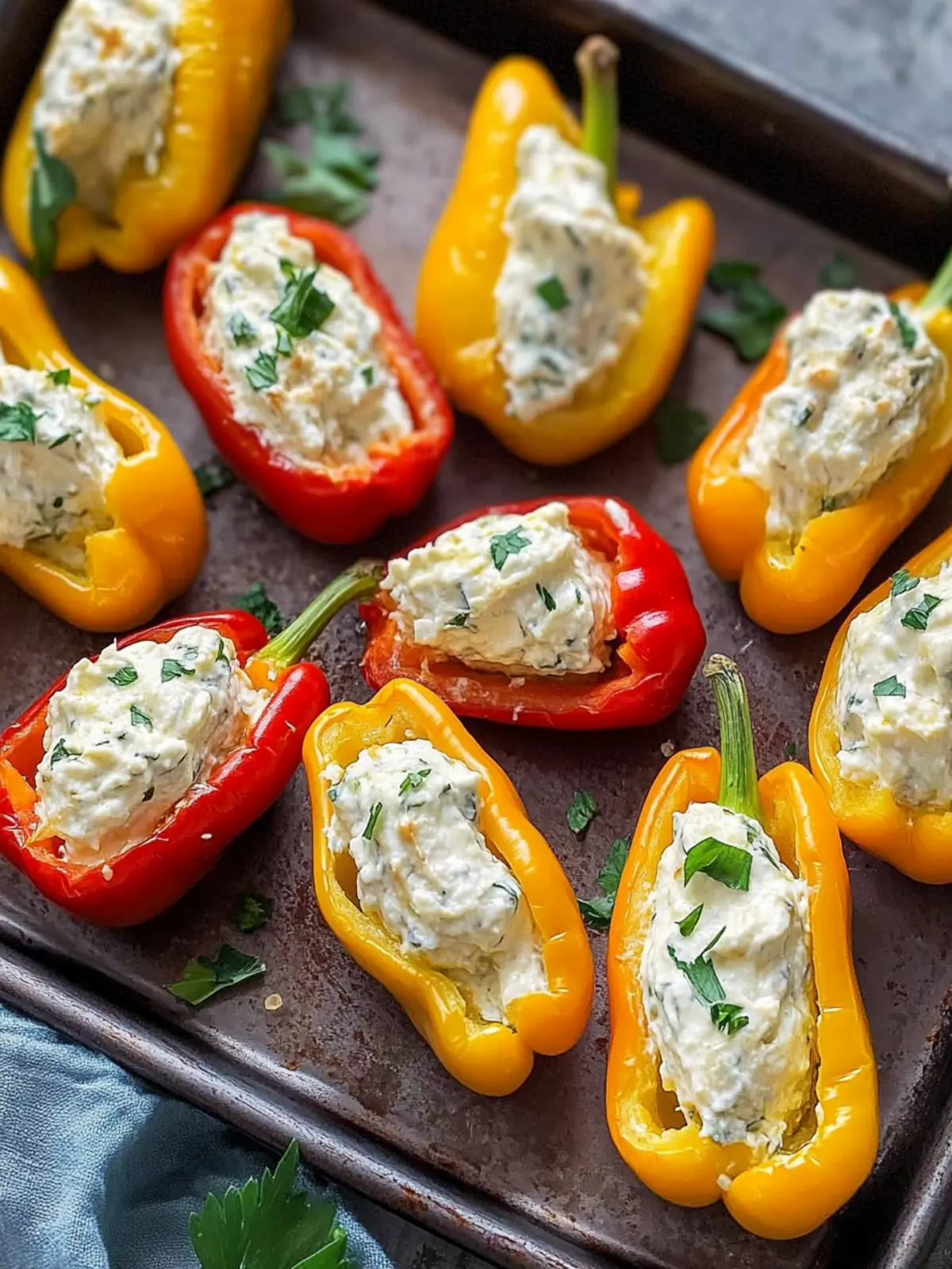 Cream Cheese Stuffed Mini Peppers