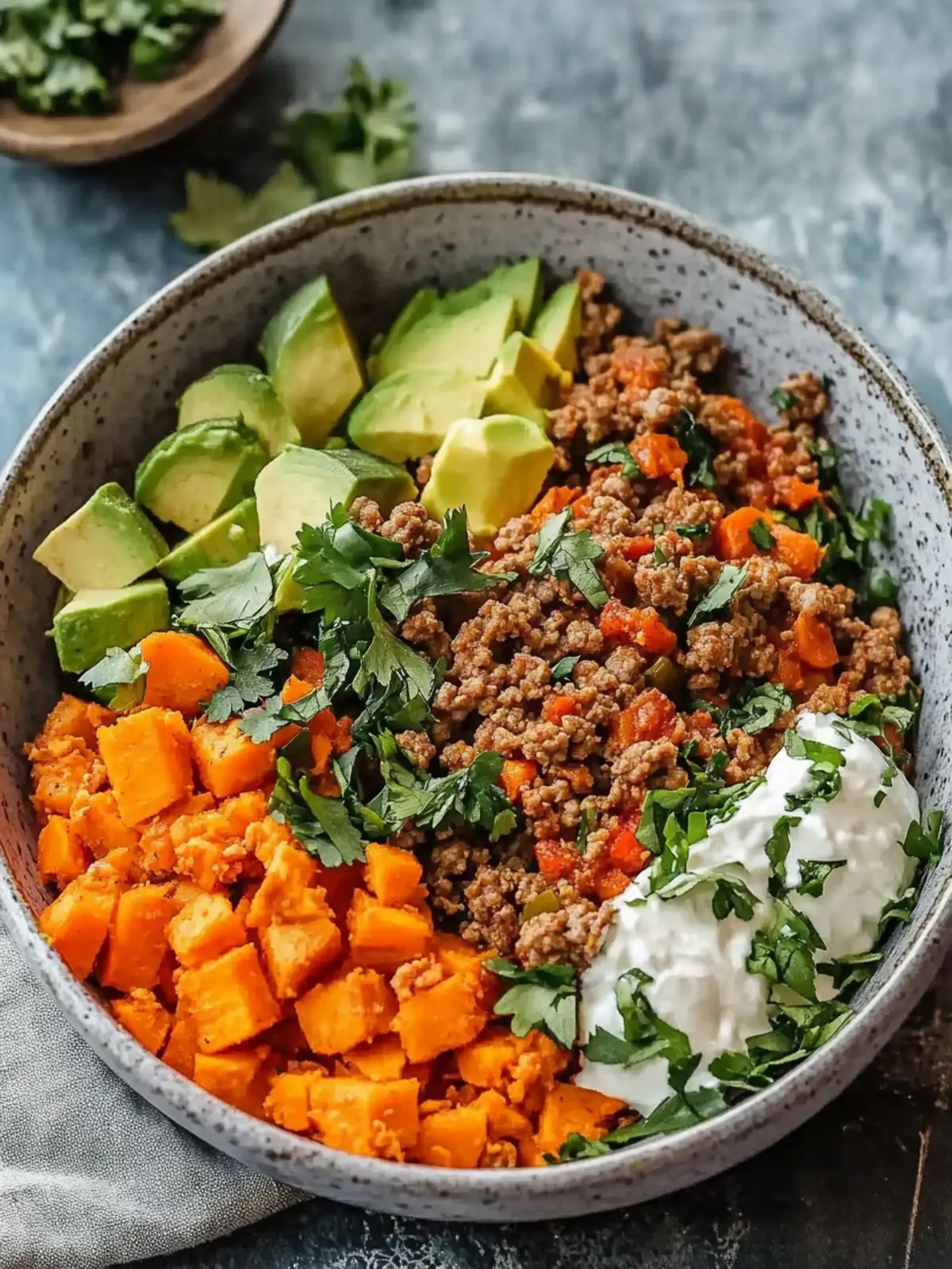 Baked Ground Turkey Sweet Potato Bowl for Easy Family Dinners