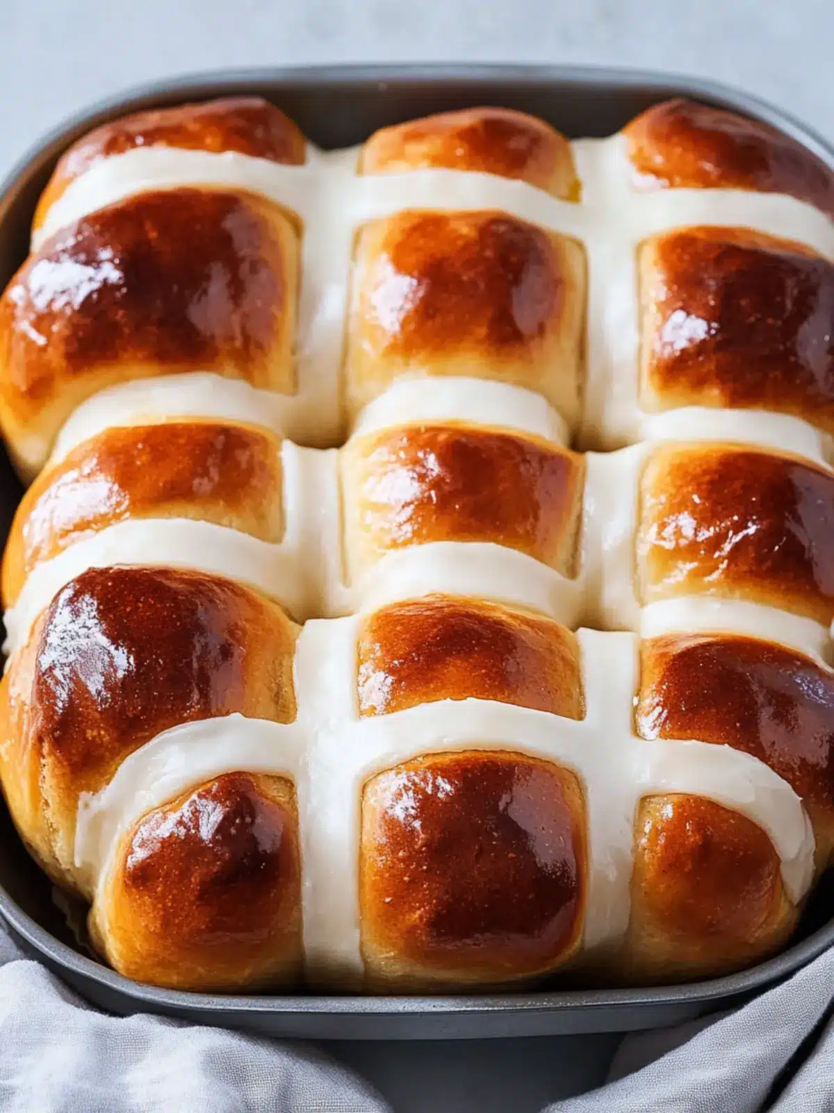 Homemade Hot Cross Buns Recipe with a Zesty Lemon Glaze