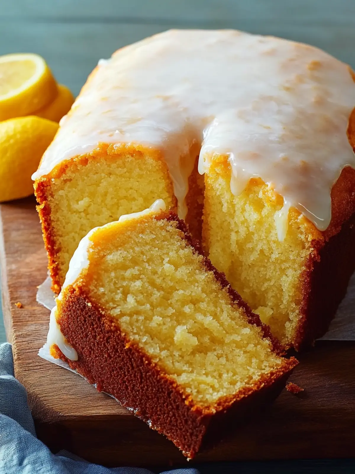Glazed Lemon Olive Oil Pound Cake