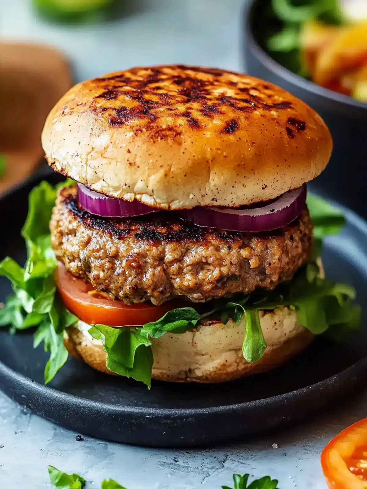 20-Minute Air Fryer Ground Turkey Burgers