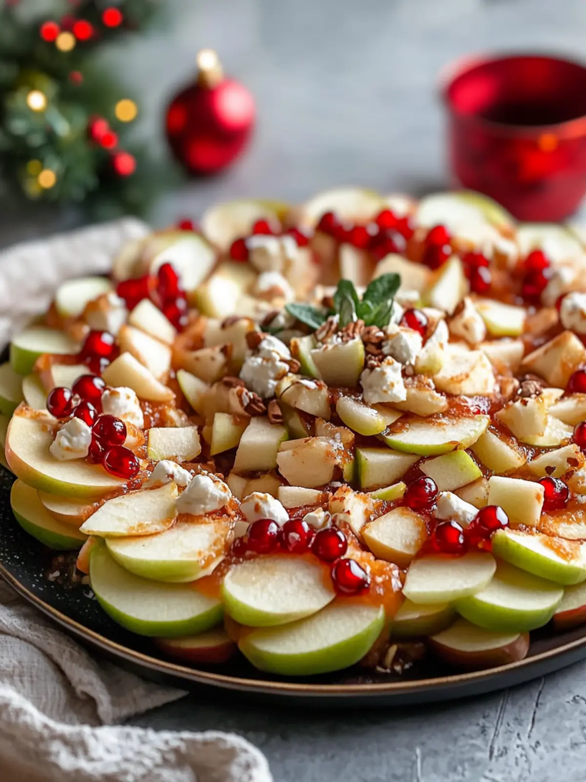 Christmas Apple Nachos