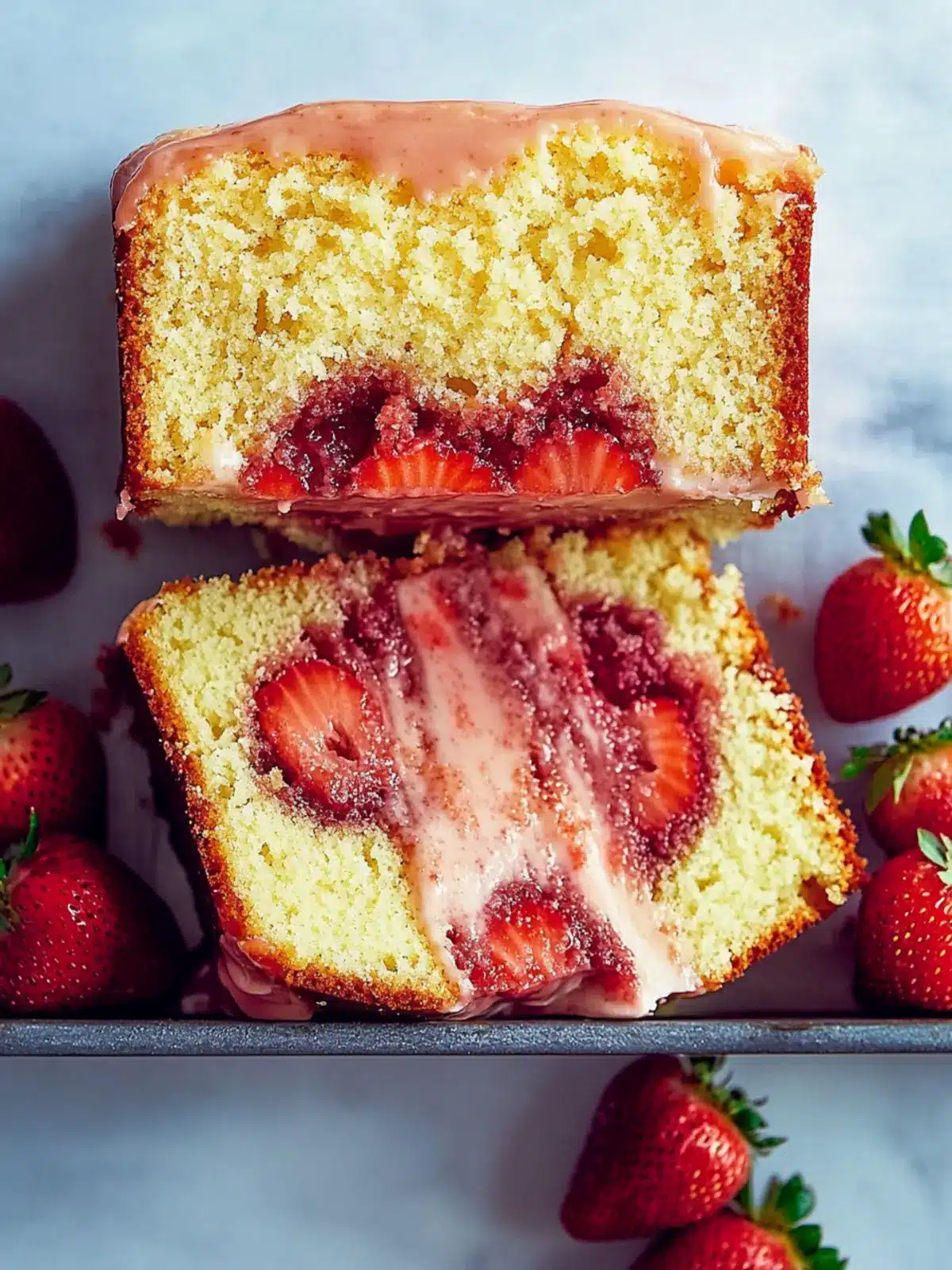 Strawberry Pound Cake