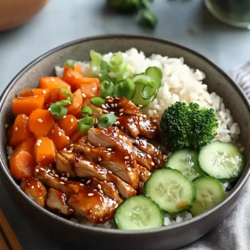Sticky Chicken Teriyaki Bowl
