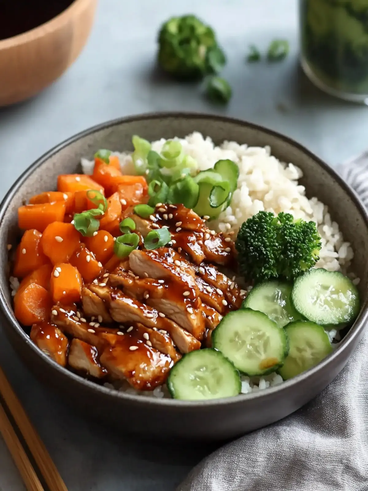 Sticky Chicken Teriyaki Bowl