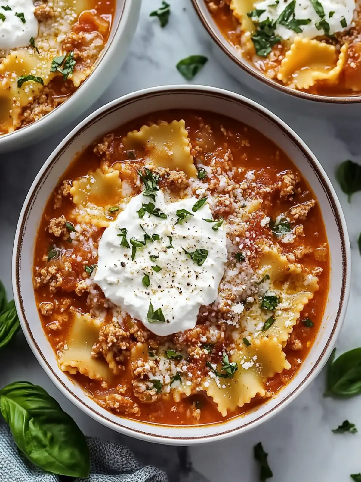 Cozy Instant Pot Lasagna Soup