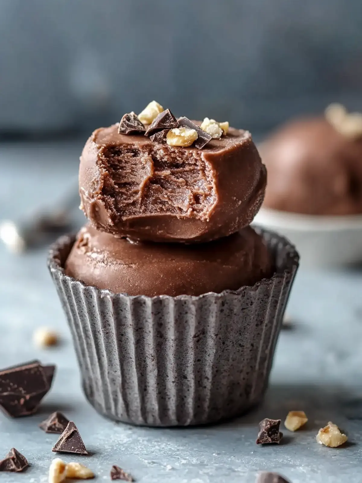 Chocolate Frozen Yogurt Bites