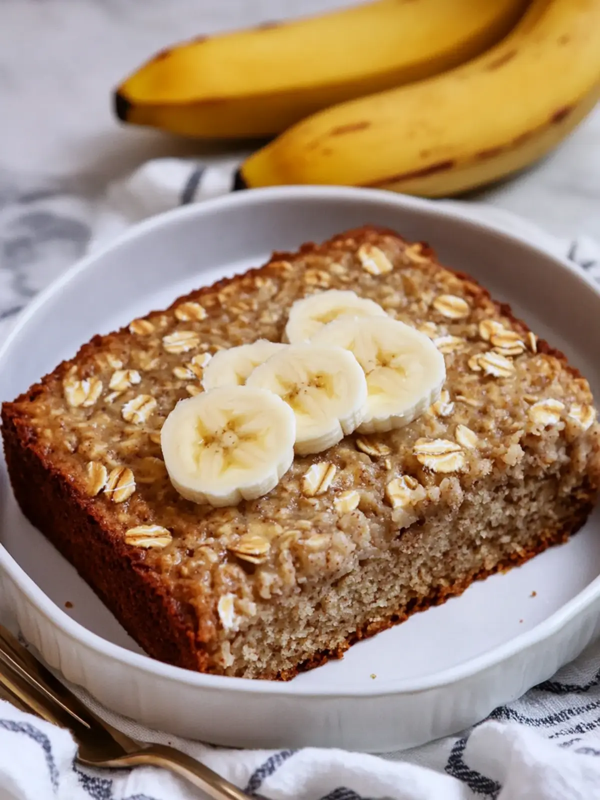 Banana Bread Baked Oatmeal