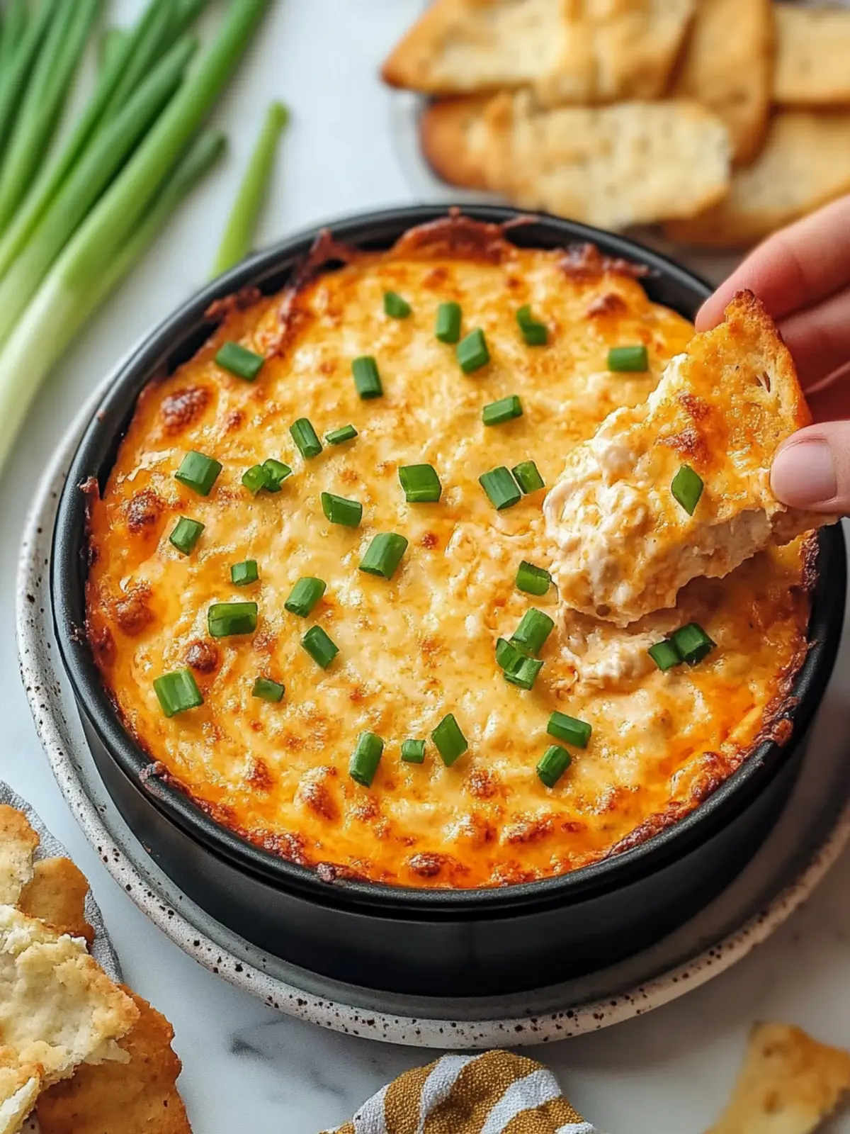 Homemade Air Fryer Buffalo Chicken Dip