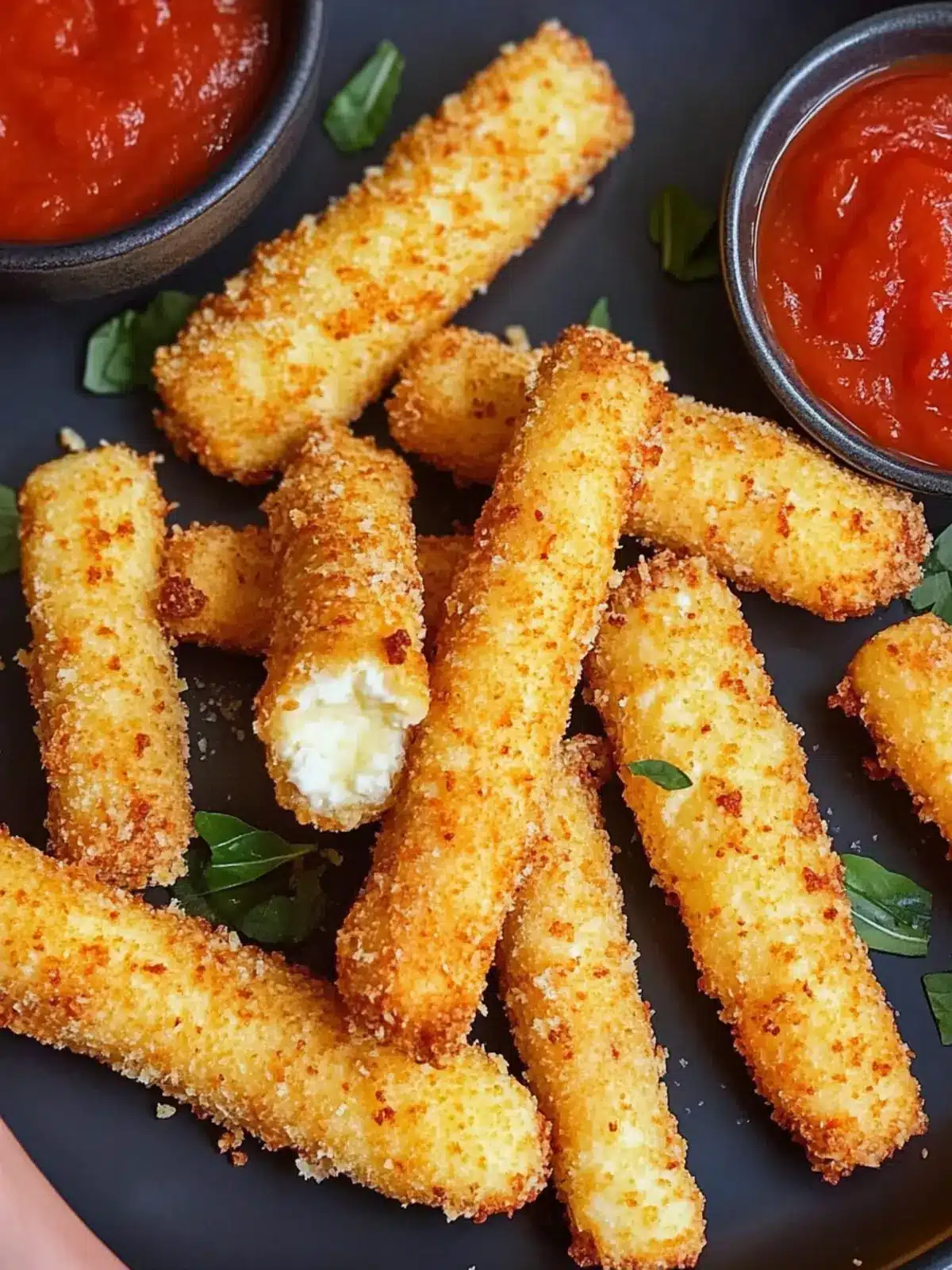 Air Fryer Mozzarella Sticks