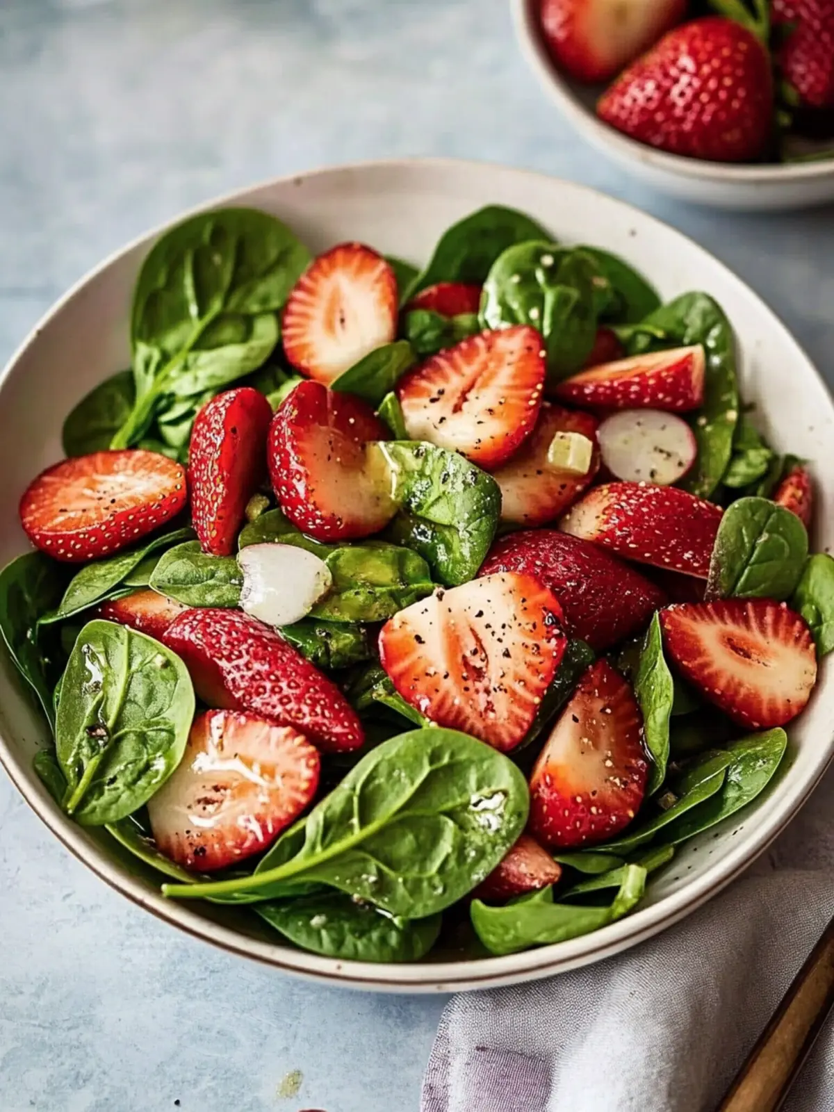 strawberry spinach salad