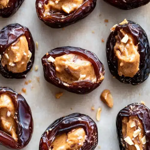 Stuffed Dates with Peanut Butter & Chocolate