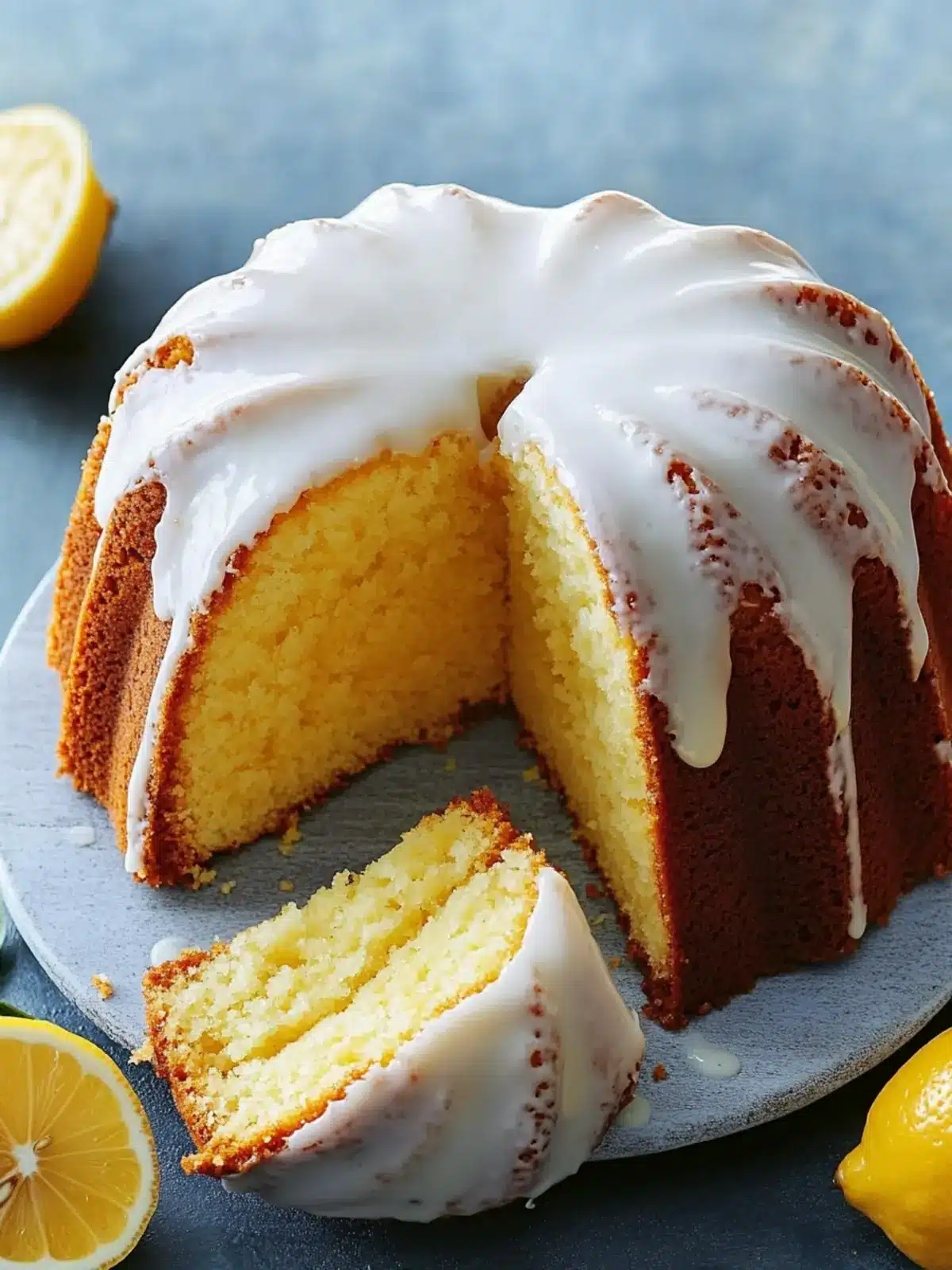 Glazed Lemon Olive Oil Pound Cake