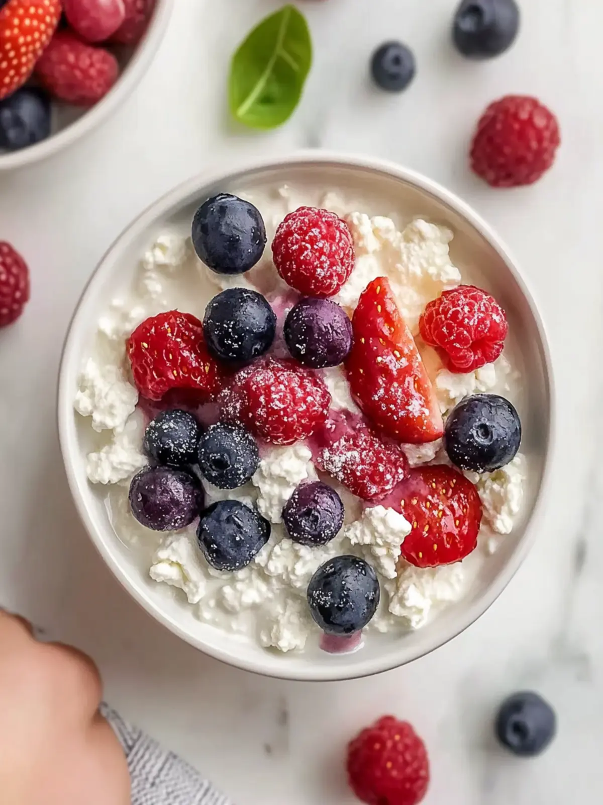 Easy Sweet Cottage Cheese Bowl