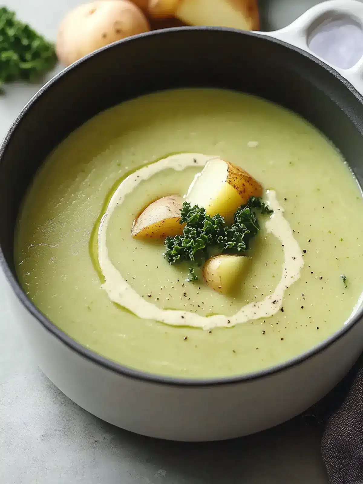 Creamy Potato Kale Soup