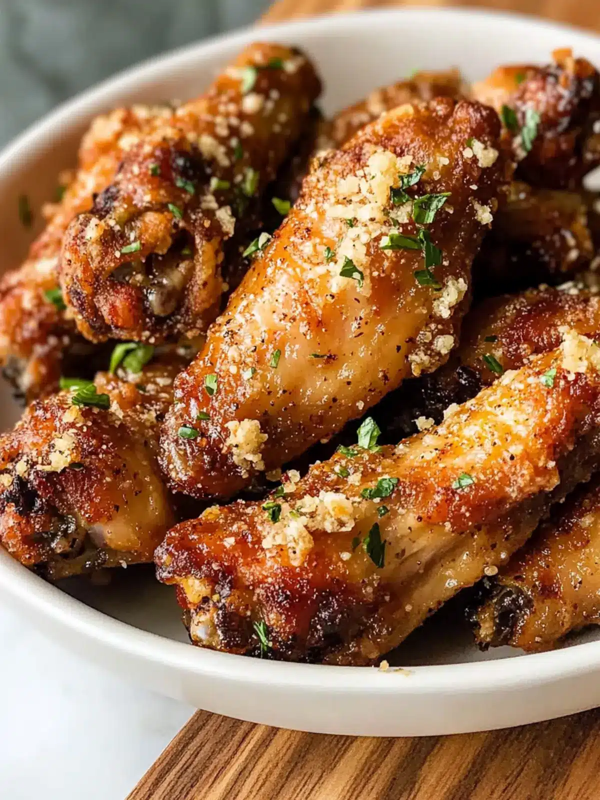 Air Fryer Garlic Parmesan Wings
