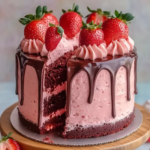 Best Chocolate Covered Strawberry Cake