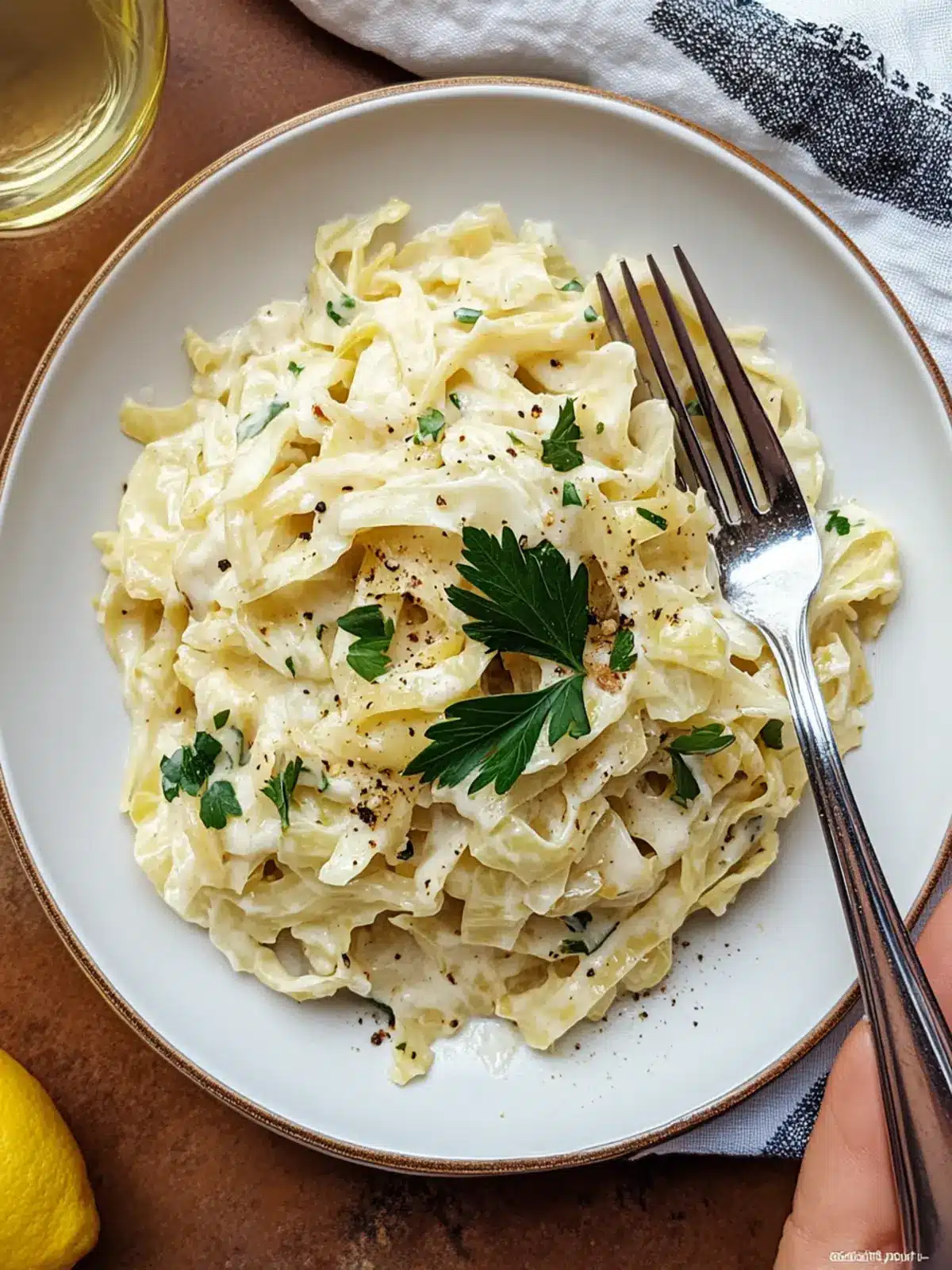 cabbage alfredo recipe