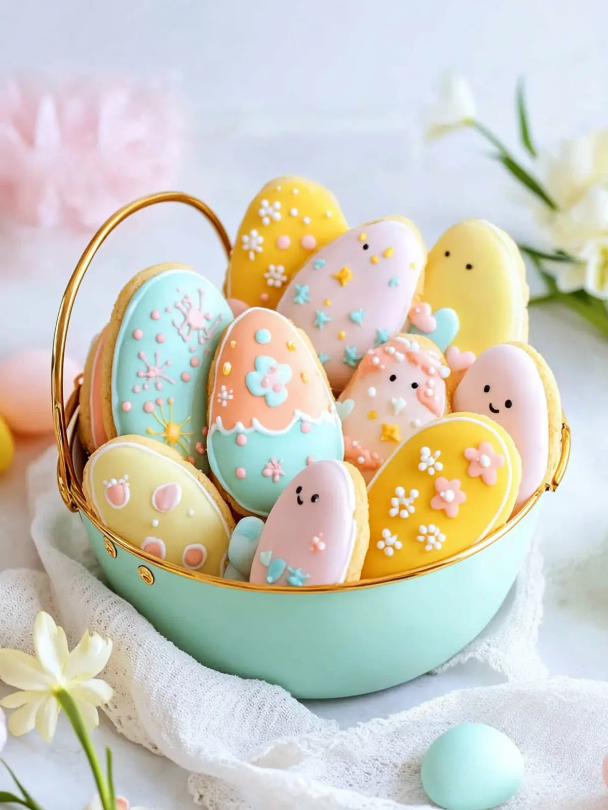 Easter Pastel Sugar Cookies