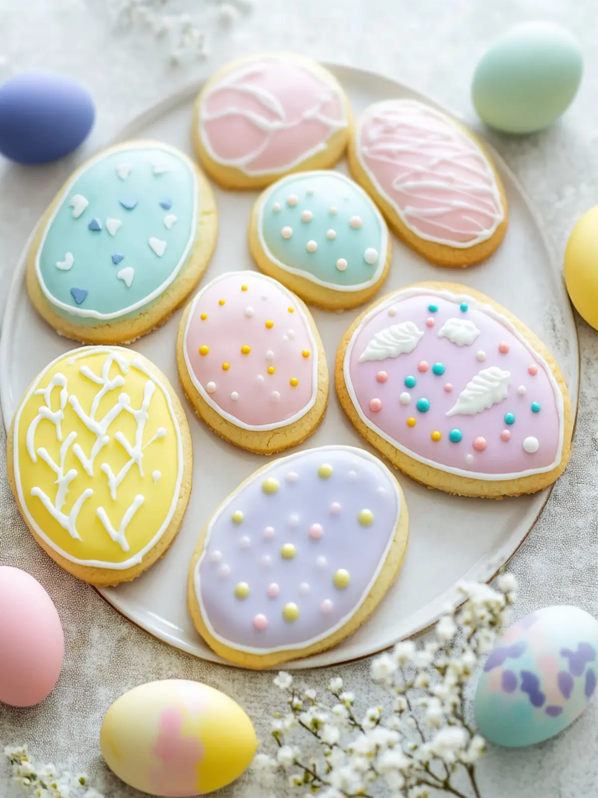 Easter Pastel Sugar Cookies