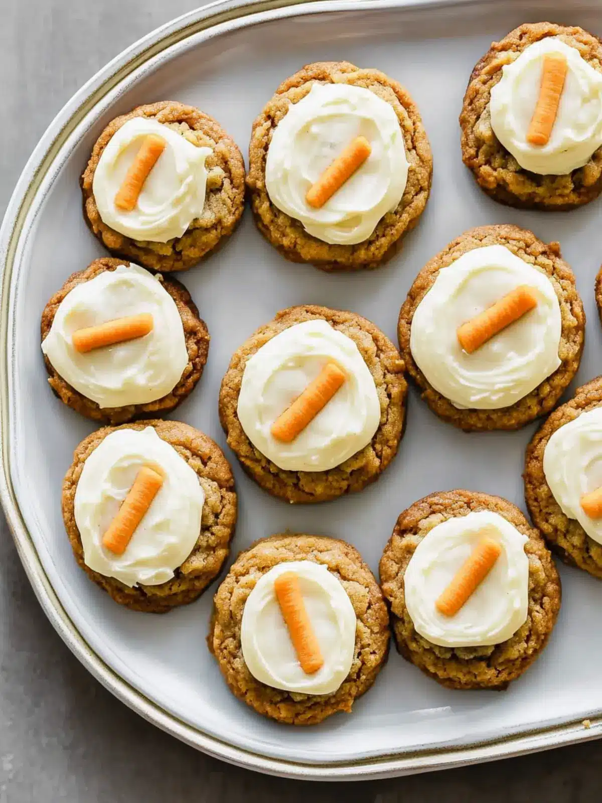 Carrot Cake Cookies with Cream Cheese Frosting