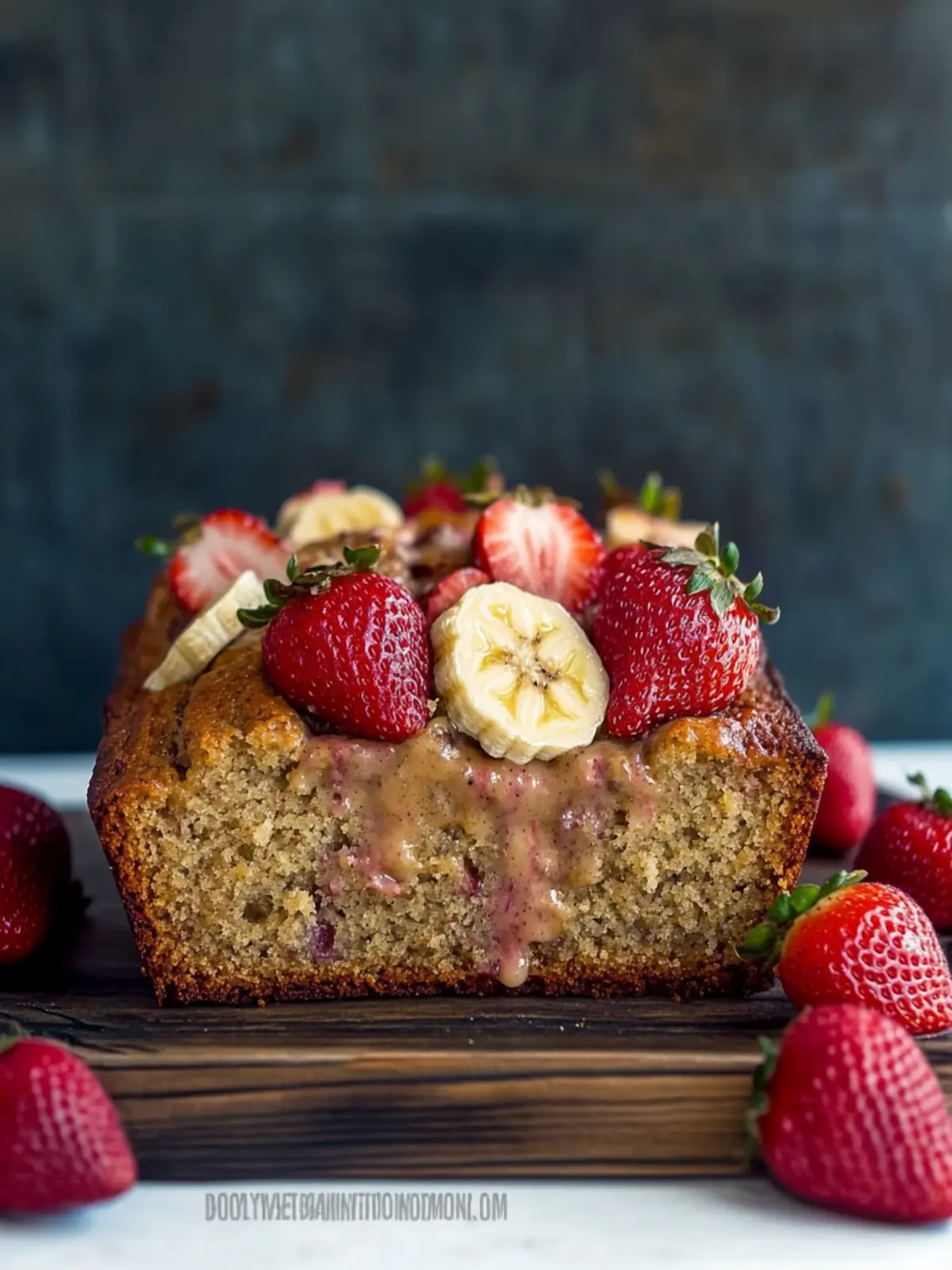 strawberry banana bread