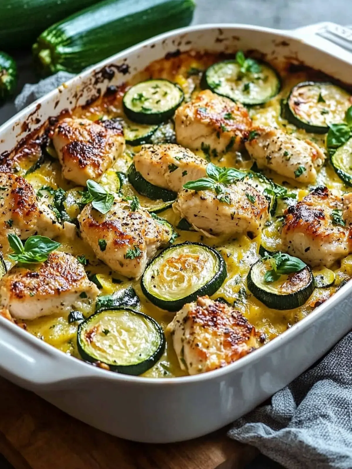 Easy Chicken Zucchini Bake Recipe