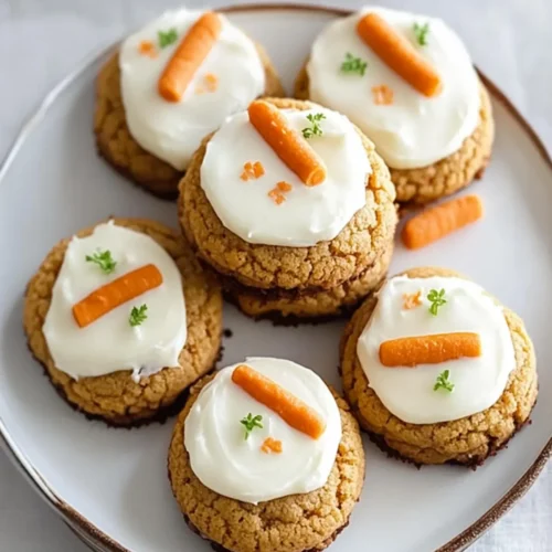 Carrot Cake Cookies with Cream Cheese Frosting