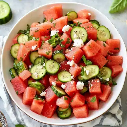 watermelon cucumber salad