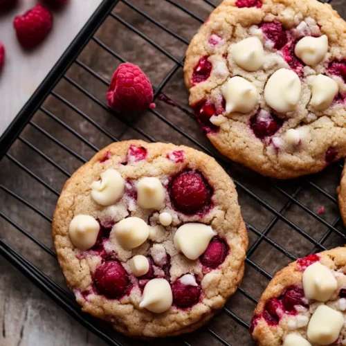 White Chocolate Raspberry Cookies