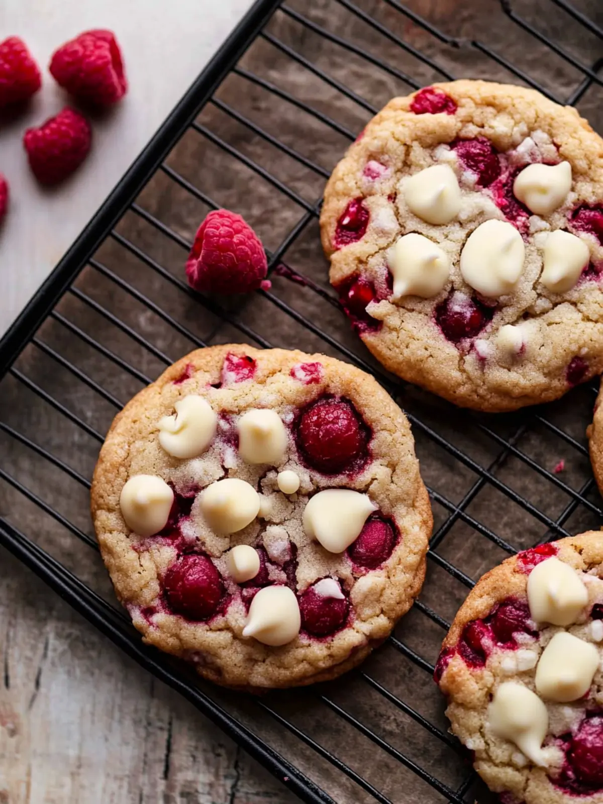Chewy White Chocolate Raspberry Cookies in Under 30 Minutes