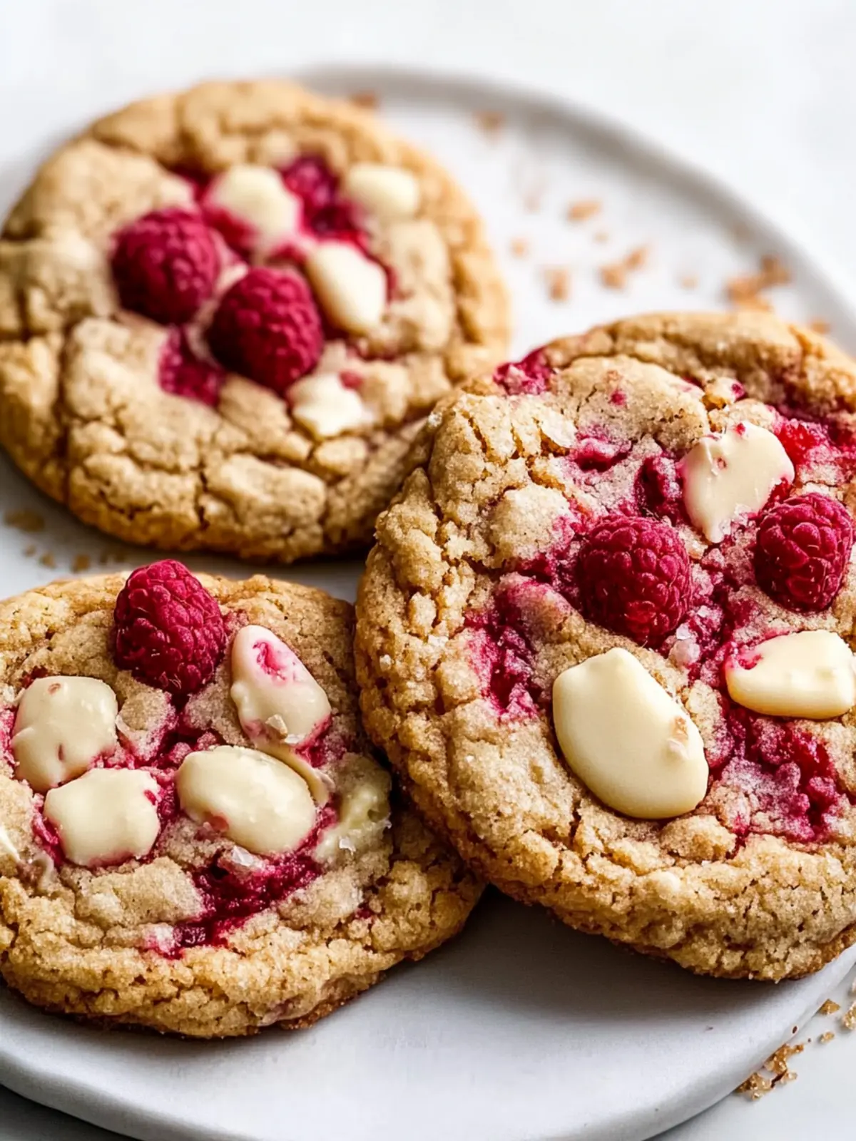 White Chocolate Raspberry Cookies
