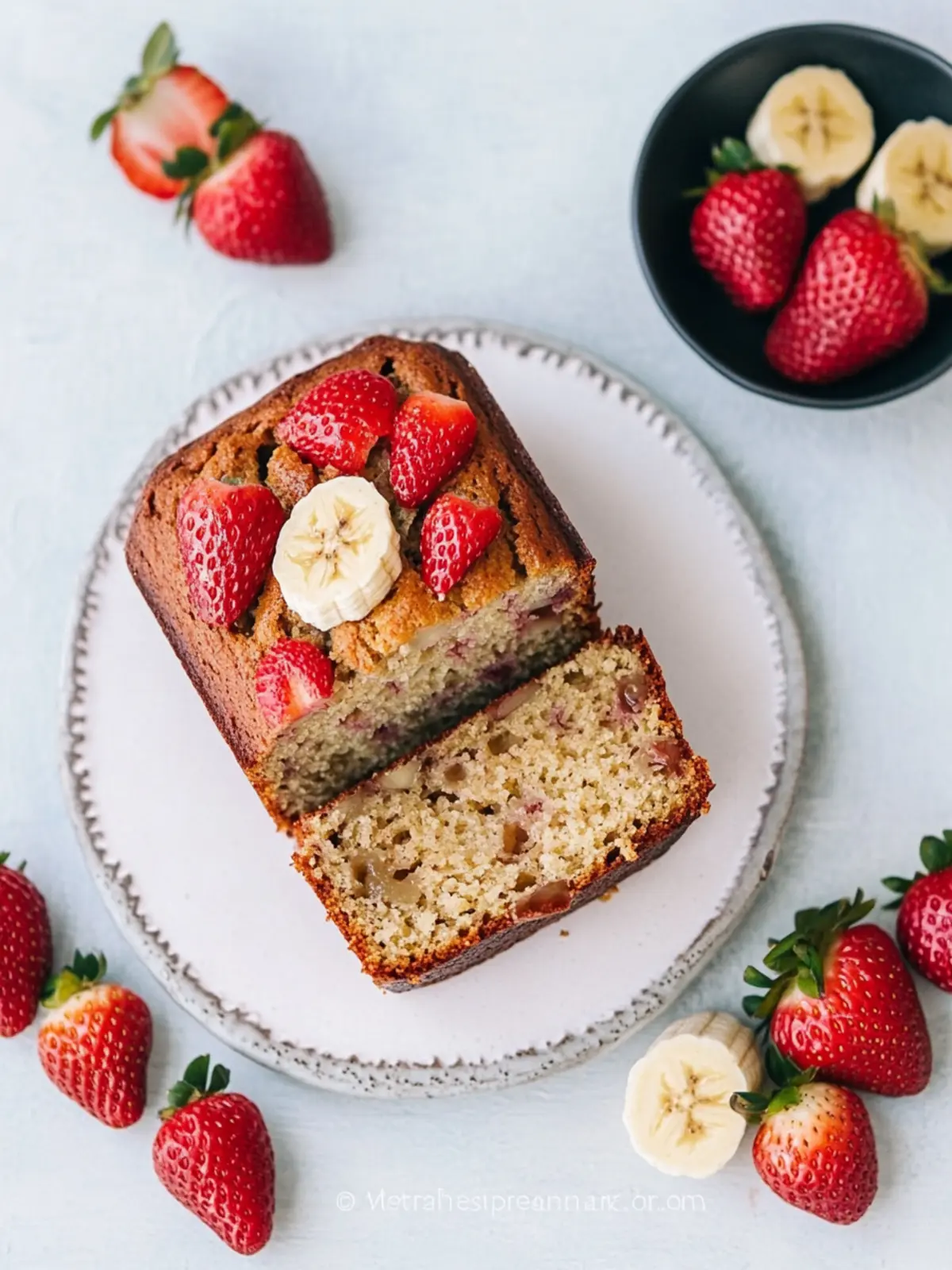 strawberry banana bread