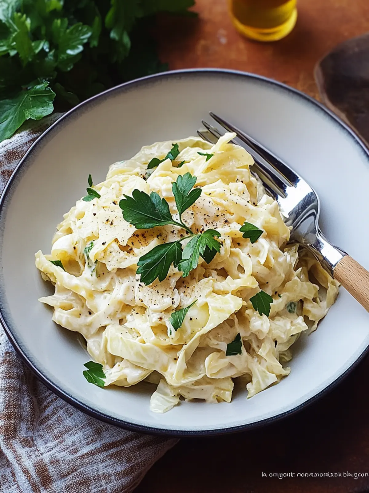 cabbage alfredo recipe