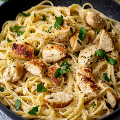 Healthy Garlic Parmesan Chicken Pasta