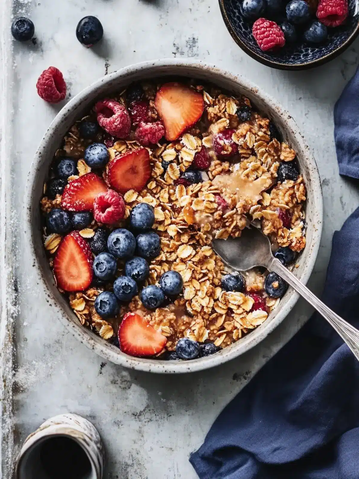 Irresistible Blueberry Baked Oats for a Healthy Morning Boost