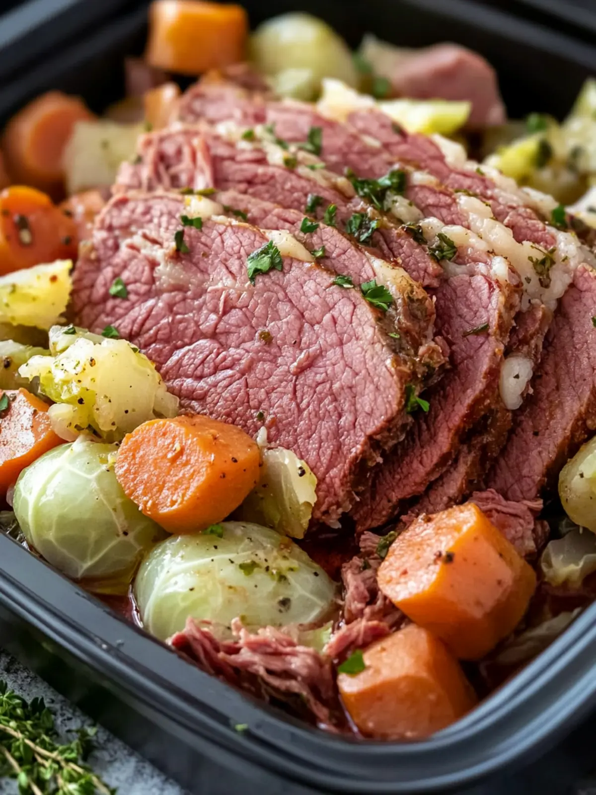 corned beef and cabbage crock pot