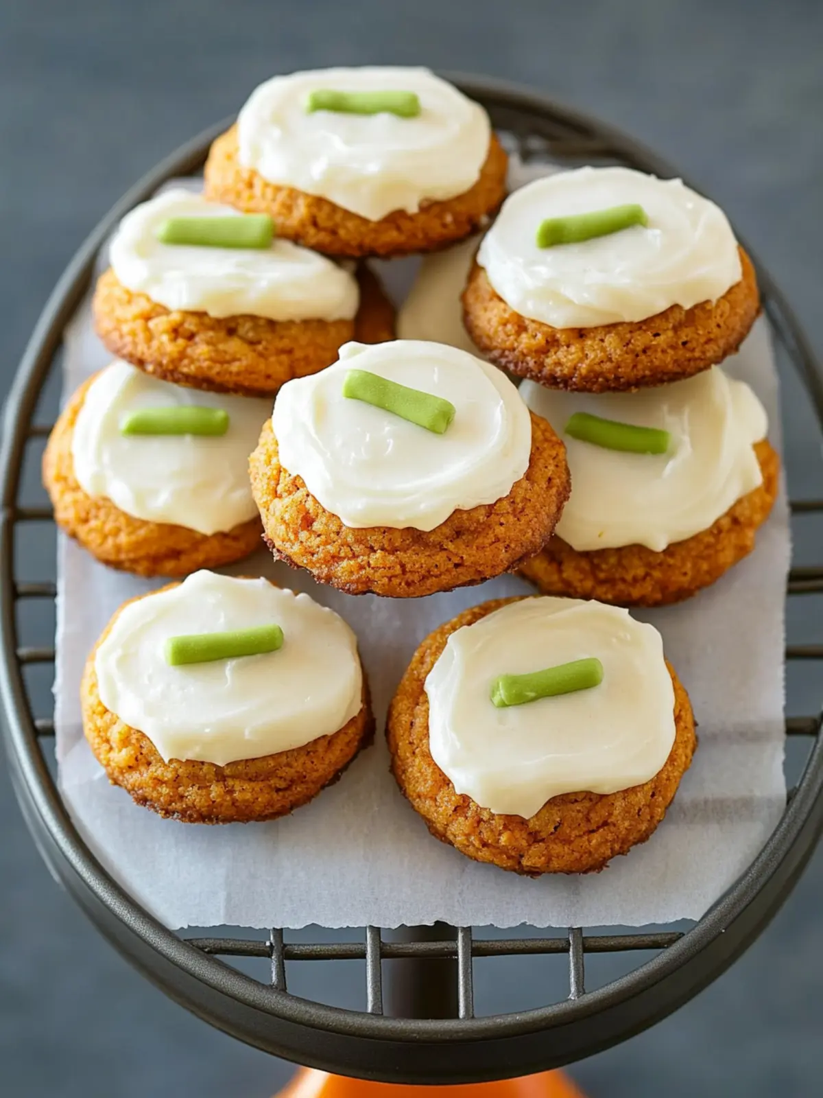 Carrot Cake Cookies with Cream Cheese Frosting