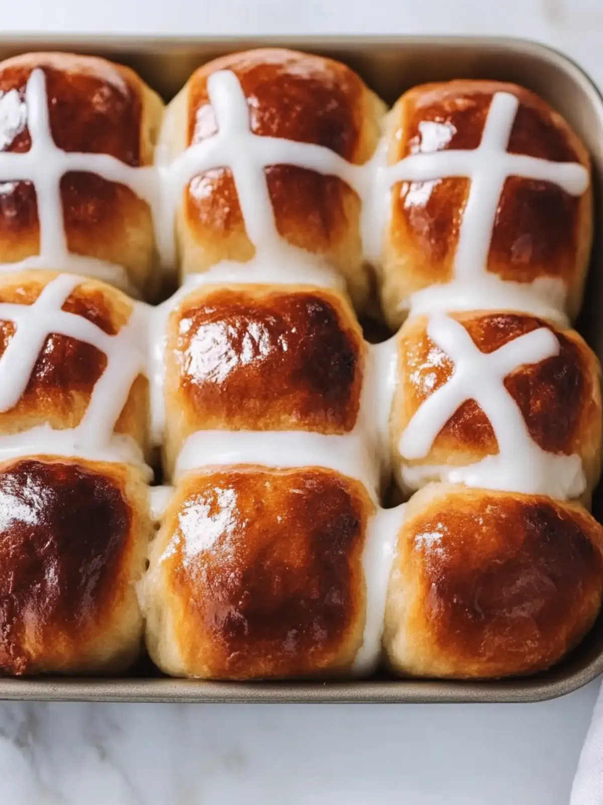 Irresistible Hot Cross Buns Recipe with Zesty Lemon Glaze