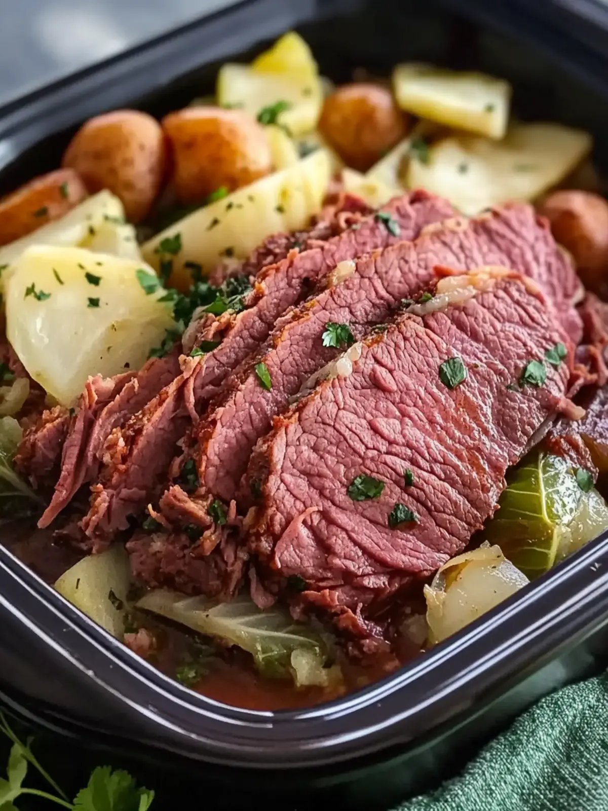 corned beef and cabbage crock pot