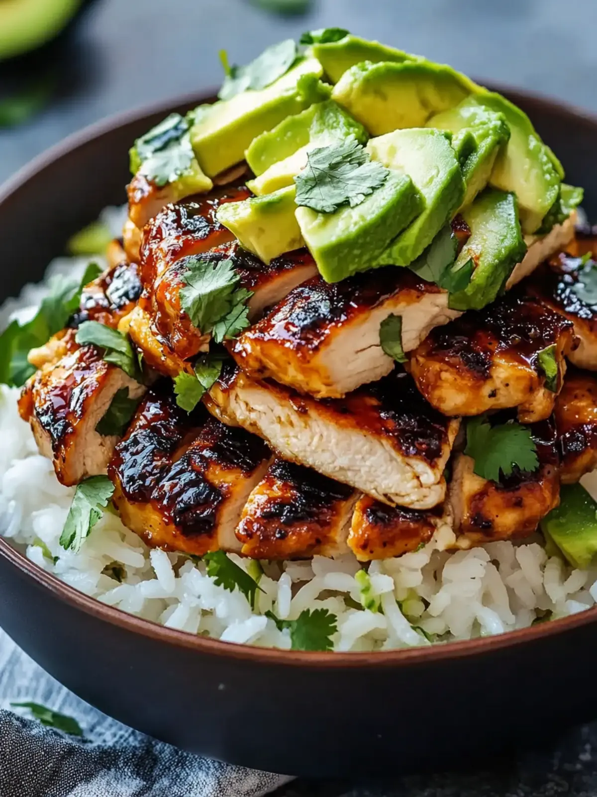 Honey Lime Chicken & Avocado Rice