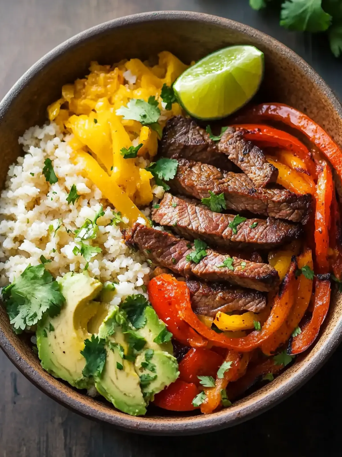 Low Carb Steak Fajita Bowl Recipe