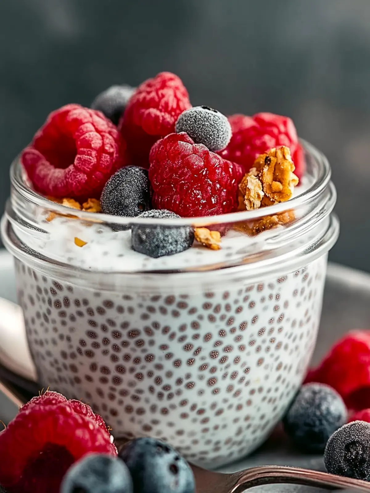 chia seed pudding with yogurt