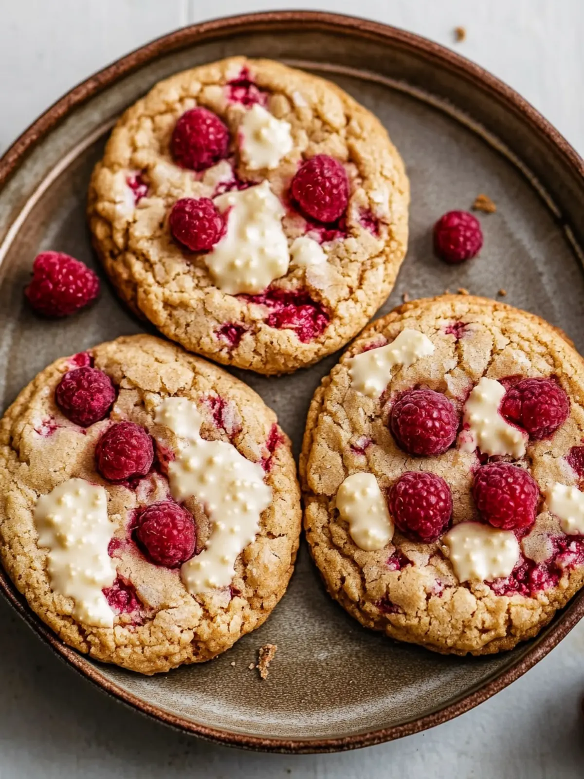 White Chocolate Raspberry Cookies