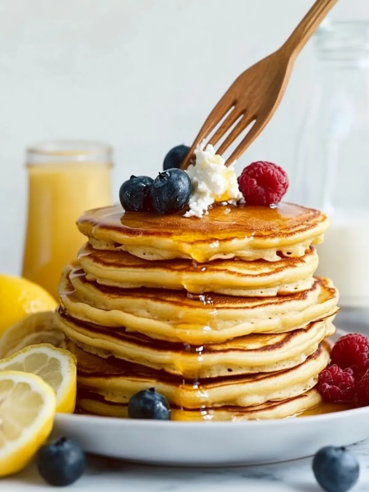 lemon ricotta pancakes recipe
