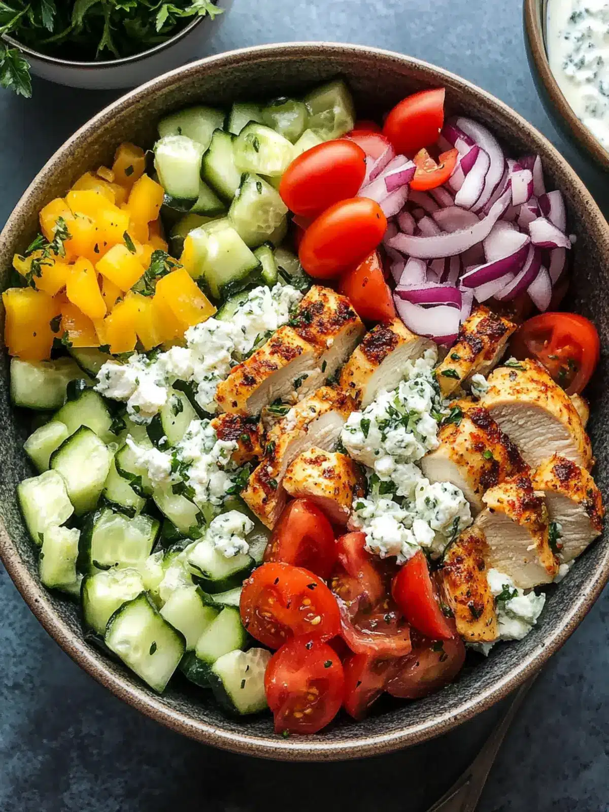 Greek Chicken Bowls