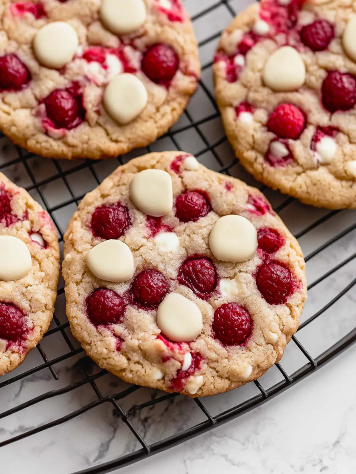 White Chocolate Raspberry Cookies