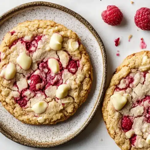 White Chocolate Raspberry Cookies
