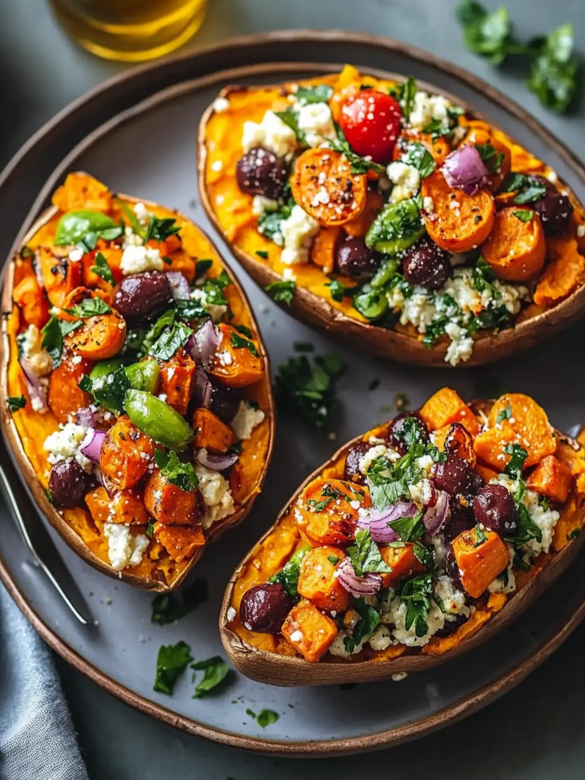 Mediterranean Stuffed Sweet Potatoes for Flavor Lovers