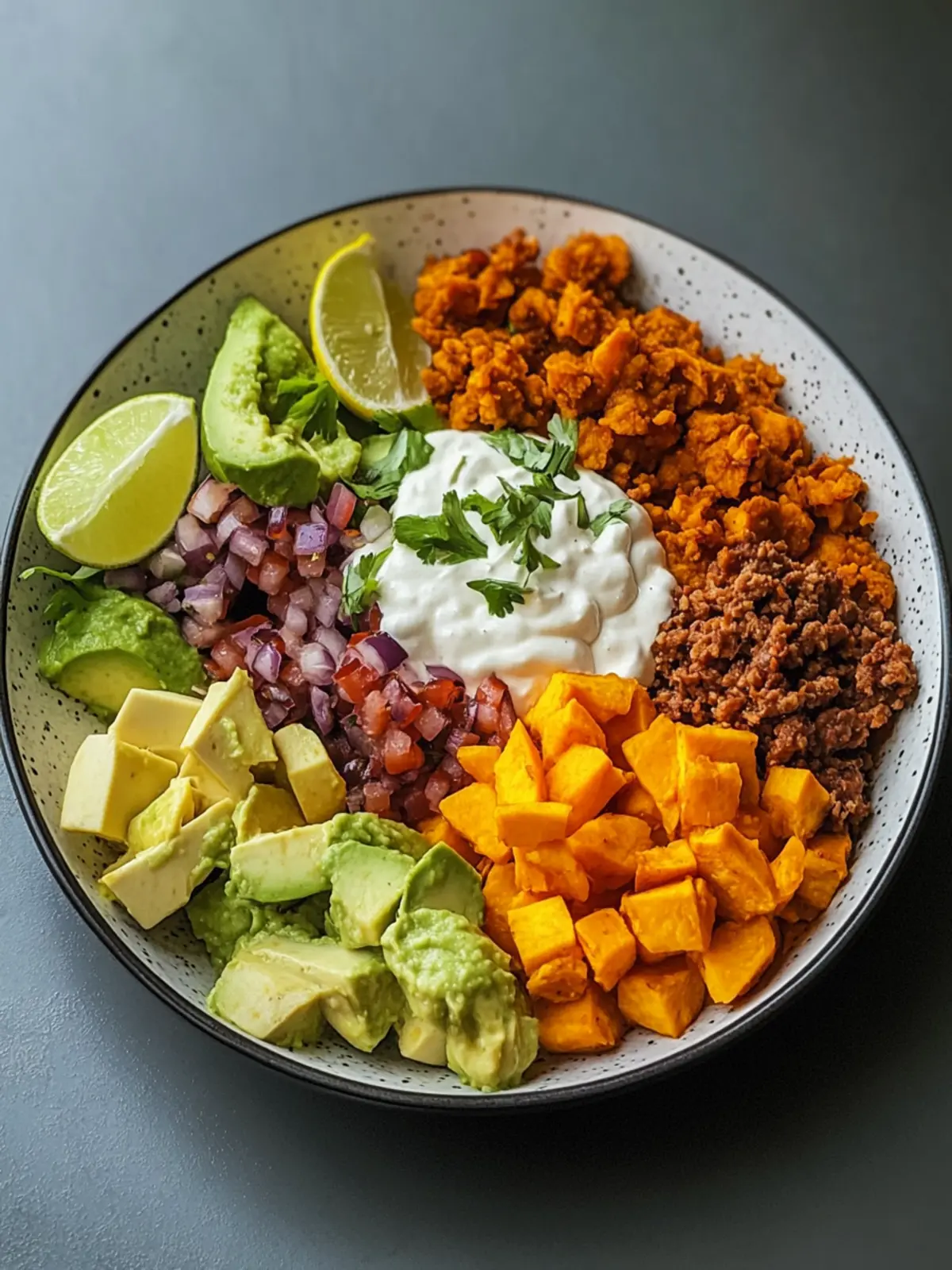 sweet potato taco bowl